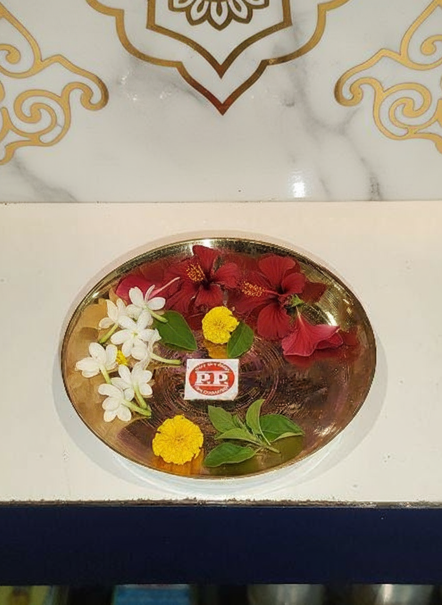 Pure Brass Pooja Plate