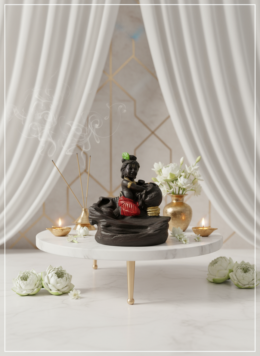 Krishna Incense Holder