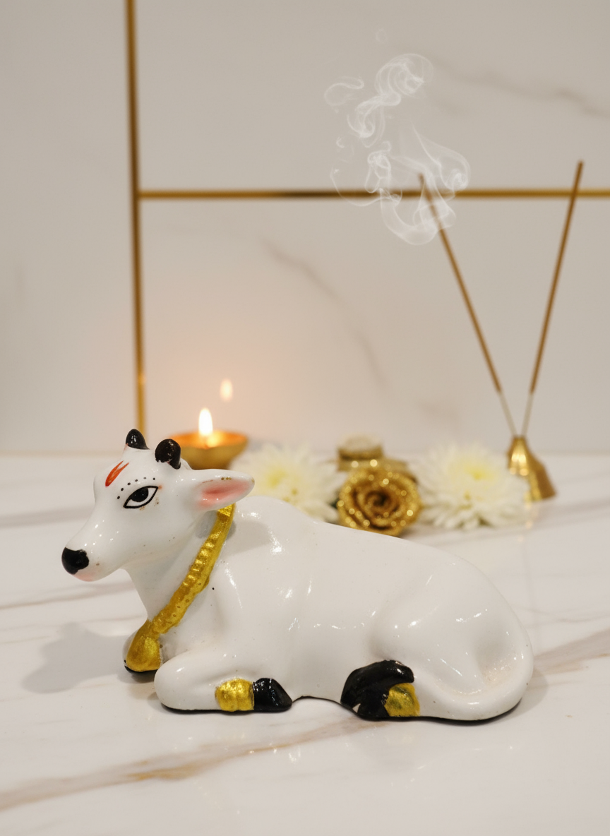 Ceramic Cow Idol