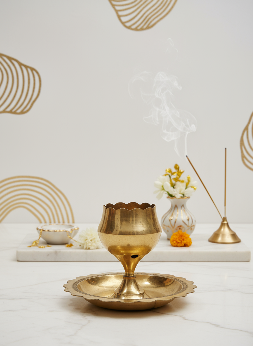 Brass Incense Lamp