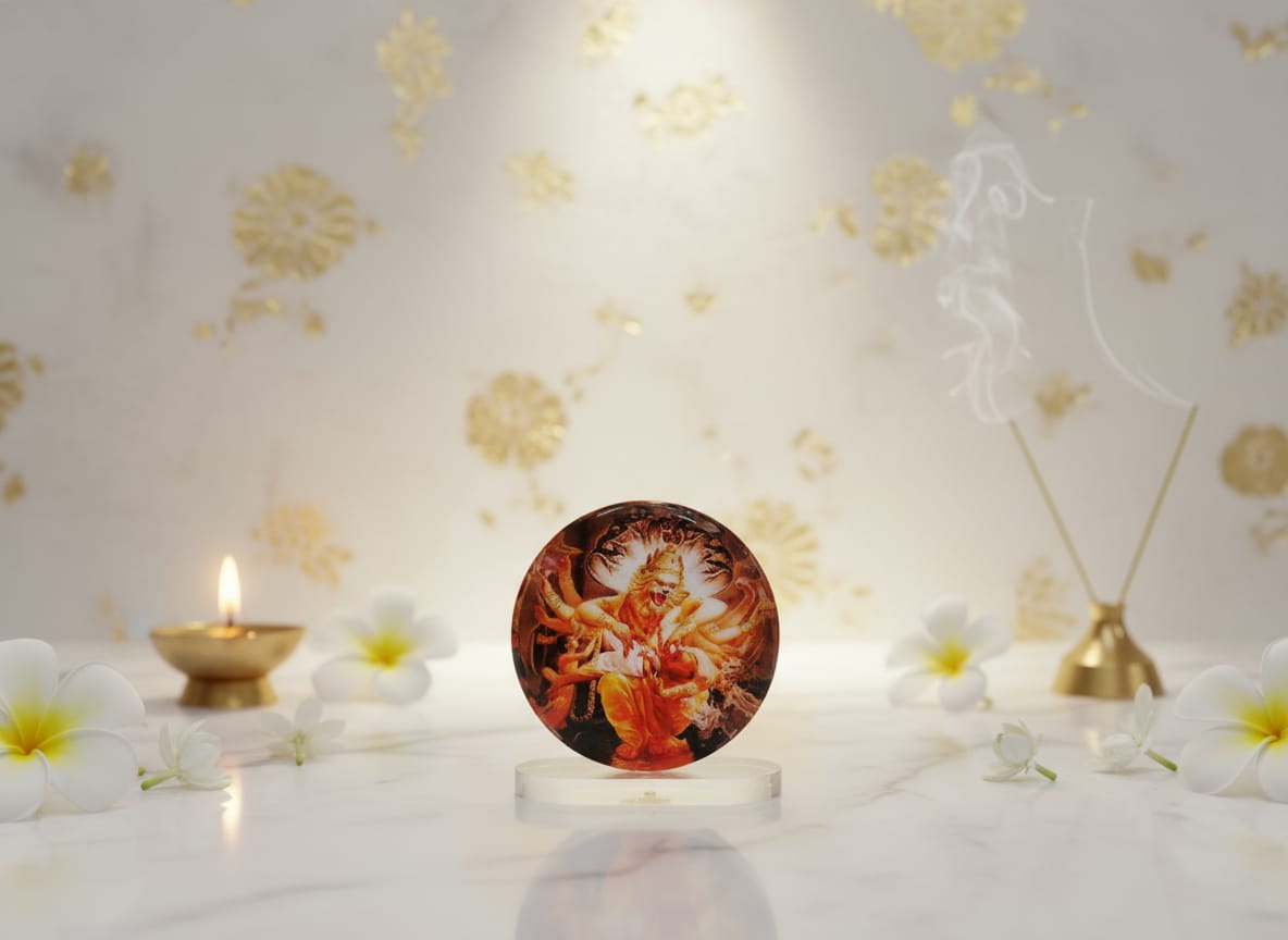 Narsimha Dev Crystal Disc