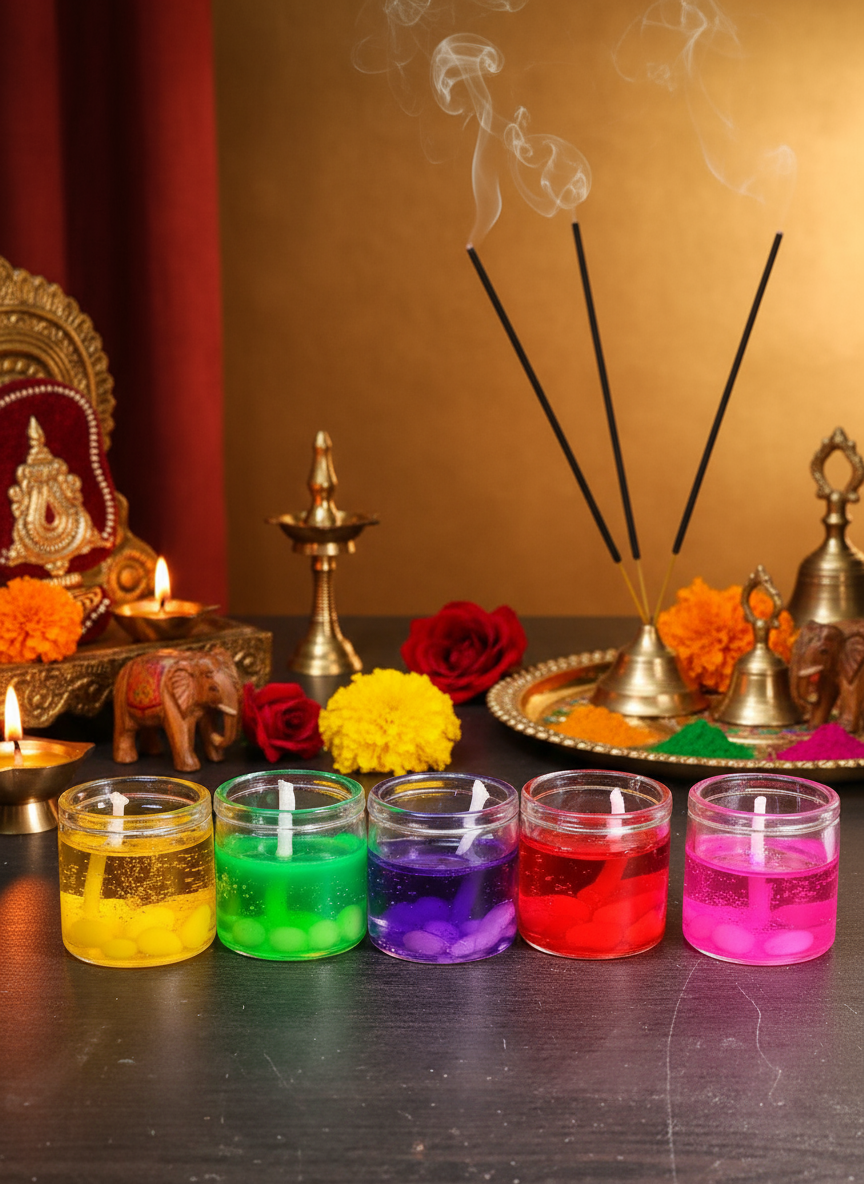 Pack of 12 Glass Candle set