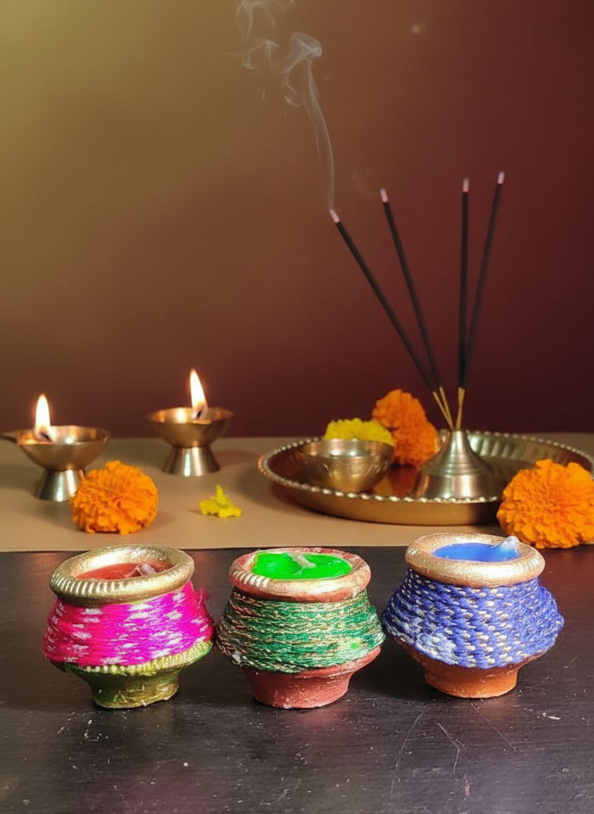 Pack of 6 Festival Diya