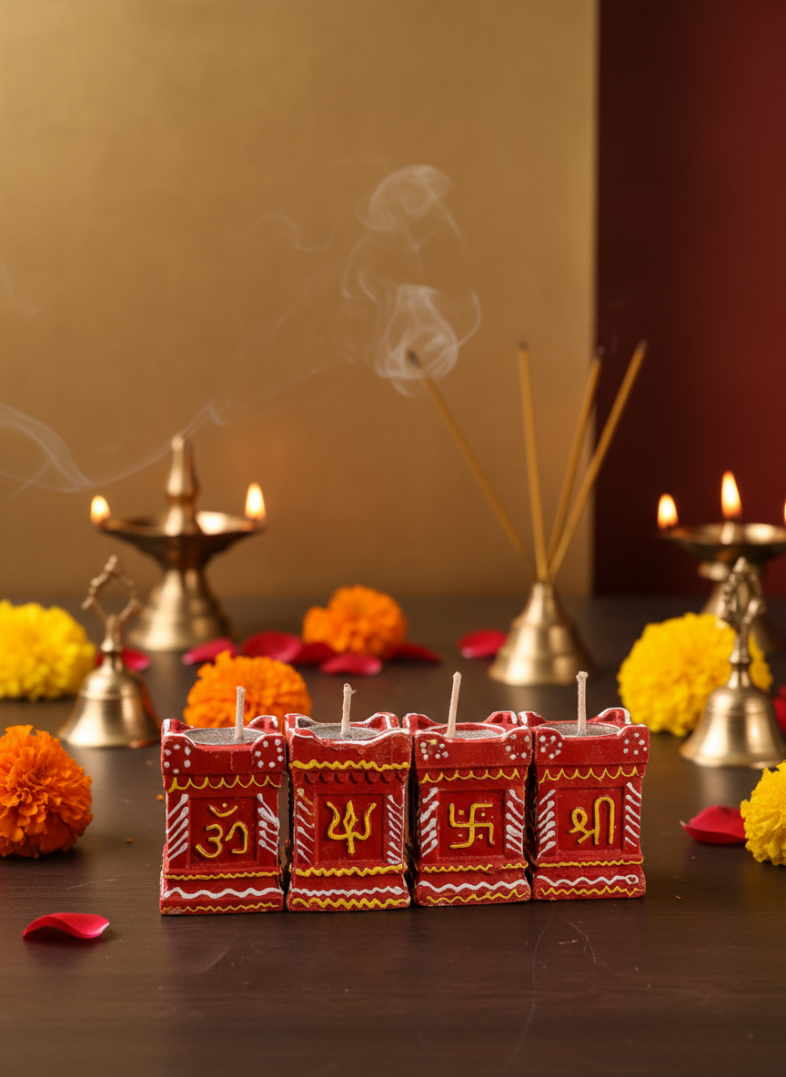 Pack of 4 Festival Candle Set